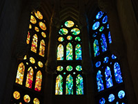 Inside sagrada familia Barcelona