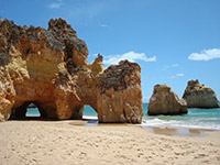 4	Rocks on Algarve beach 