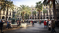 Square in barcelona 