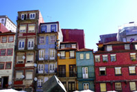 Colourful buildings porto